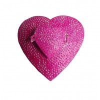 Christmas Tree Heart made in iron in pink colour