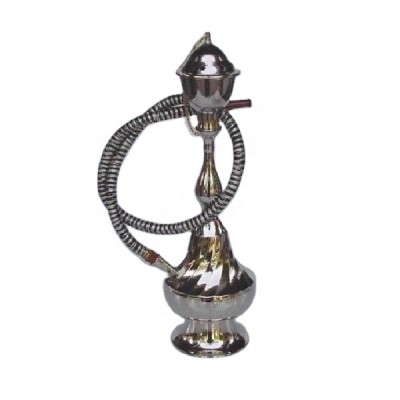 Hookah made in brass with mirror polish and one out let