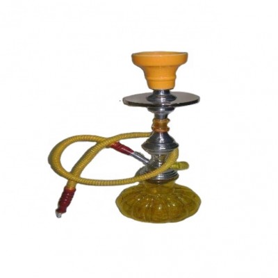 Coloured Glass Hookah with metal and ceramic parts