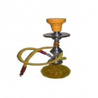 Coloured Glass Hookah with metal and ceramic parts