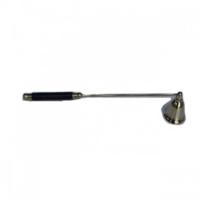 Cast Brass metal Candle Snuffer with resin handle in black colour